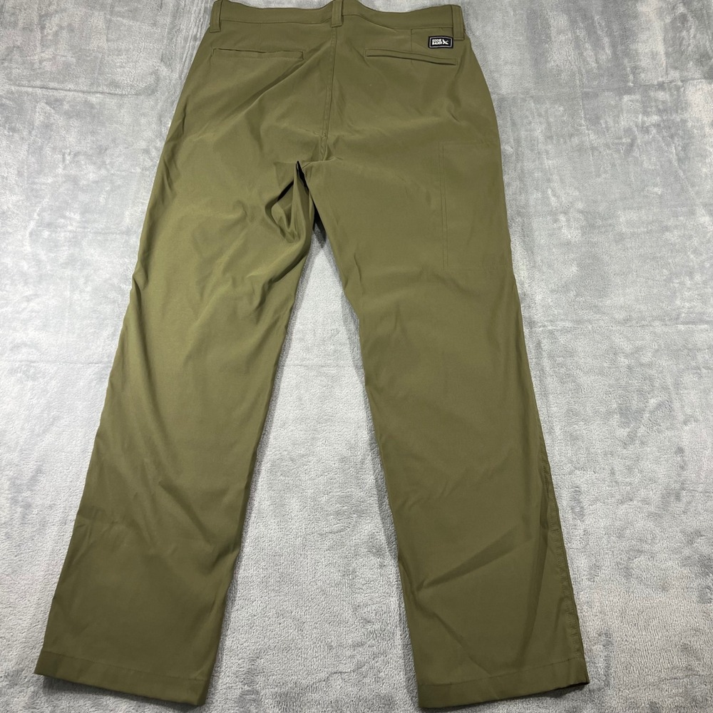 Eddie Bauer Mens Horizon Take Off Chino Olive Green Pants Stretch Outdoor 32x30 - Picture 8 of 10